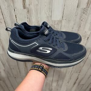 Skechers Blue Men s Burst Athletic Shoes Air Cooled Memory Foam Size 8.5